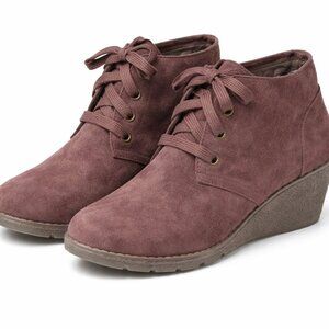 SKETCHERS BOBS Tumbleweed Wedge Ankle Booties W8